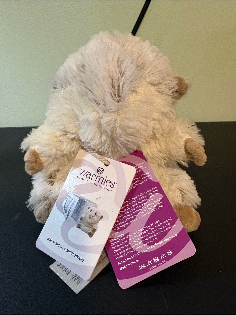 Warmies Hamster Plush Small Pet Toy in Beige and Brown by Warmies